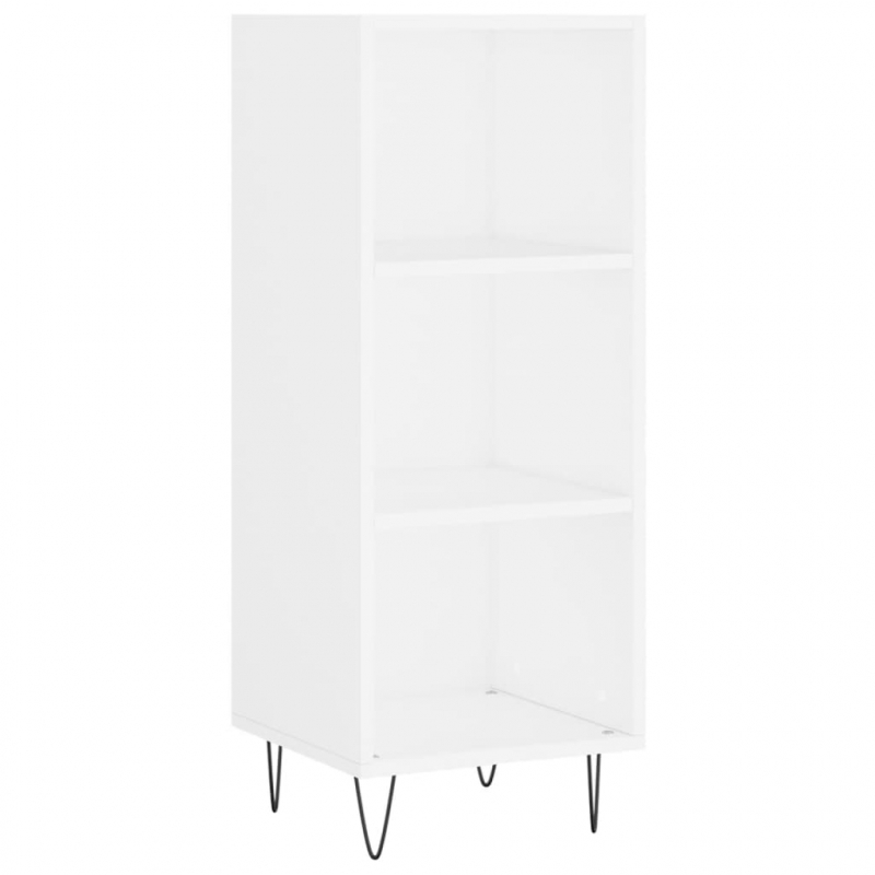 Highboard Weiß 34,5x34x180 cm Holzwerkstoff