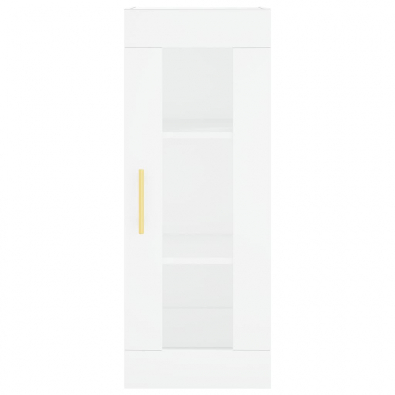 Highboard Weiß 34,5x34x180 cm Holzwerkstoff