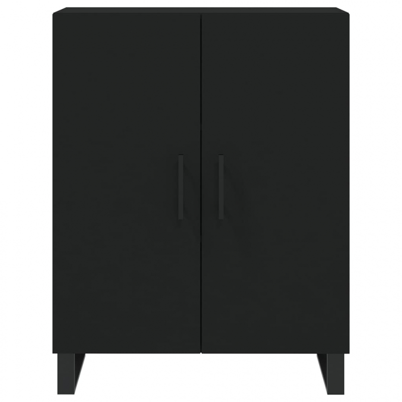 Highboard Schwarz 69,5x34x180 cm Holzwerkstoff