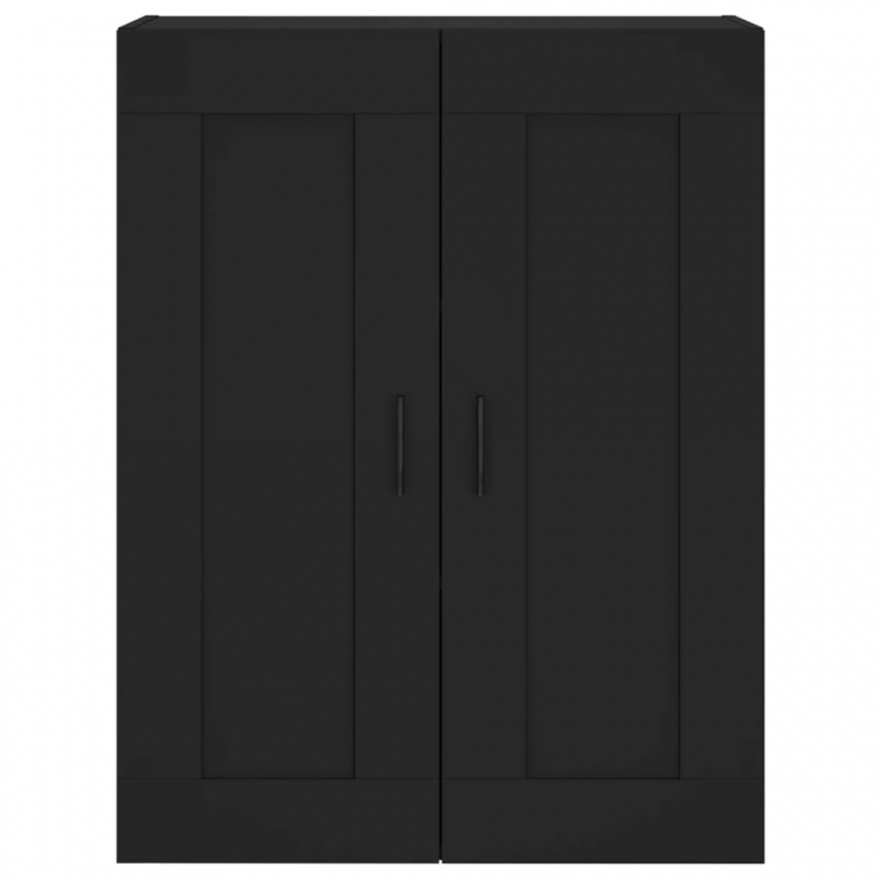 Highboard Schwarz 69,5x34x180 cm Holzwerkstoff