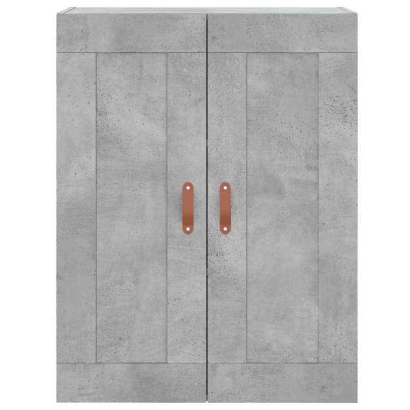 Highboard Betongrau 69,5x34x180 cm Holzwerkstoff