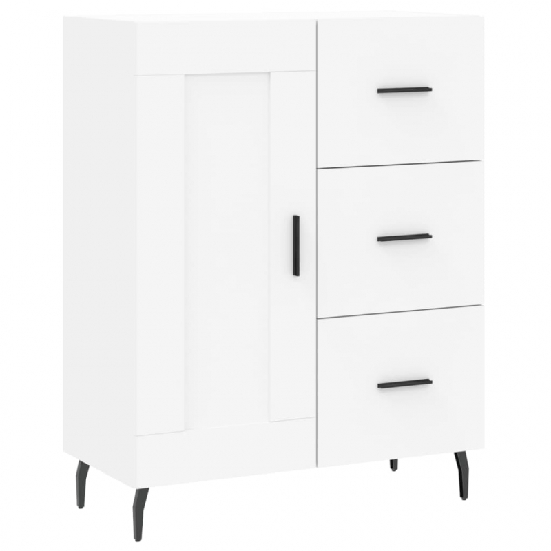 Highboard Weiß 69,5x34x180 cm Holzwerkstoff