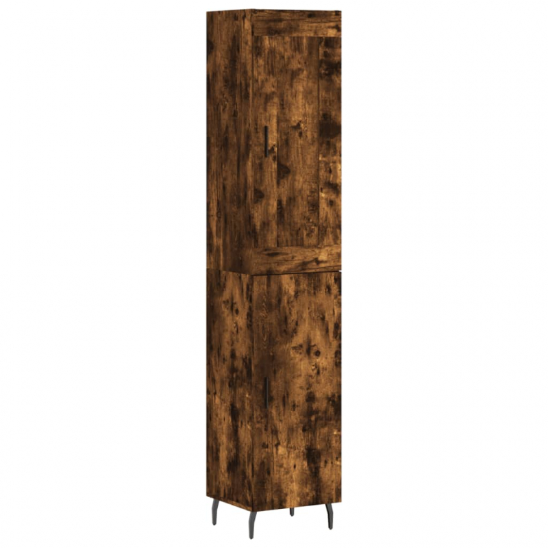 Highboard Räuchereiche 34,5x34x180 cm Holzwerkstoff