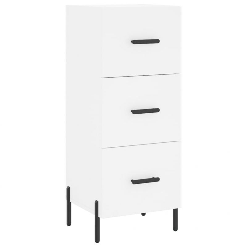 Highboard Weiß 34,5x34x180 cm Holzwerkstoff