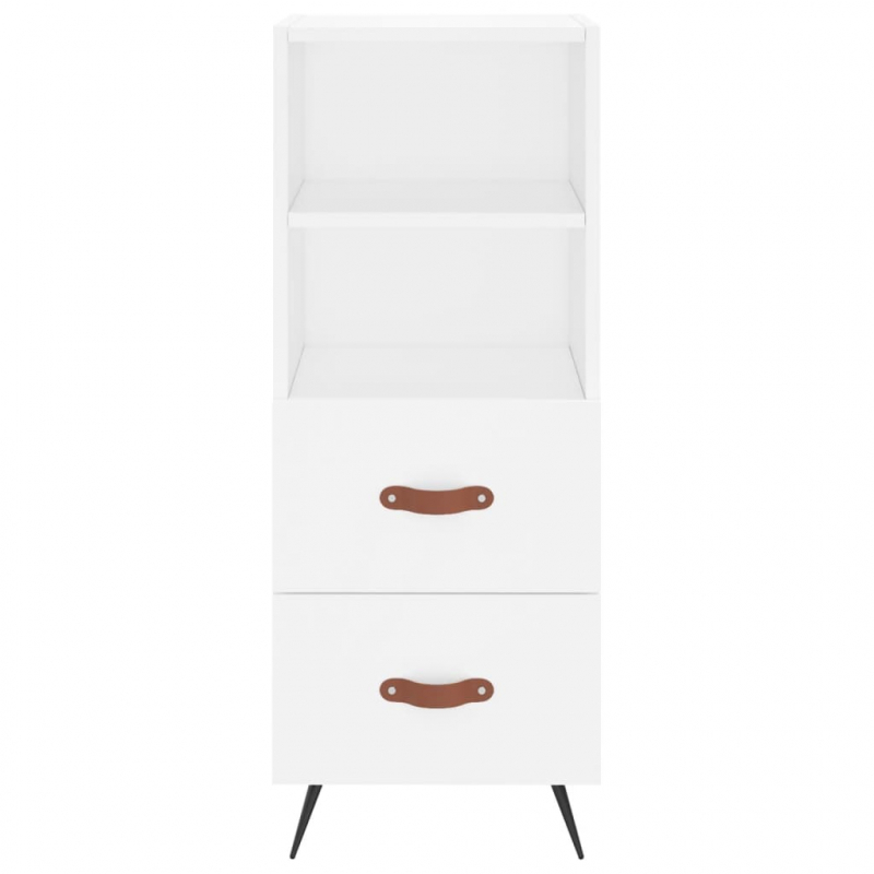 Highboard Weiß 34,5x34x180 cm Holzwerkstoff