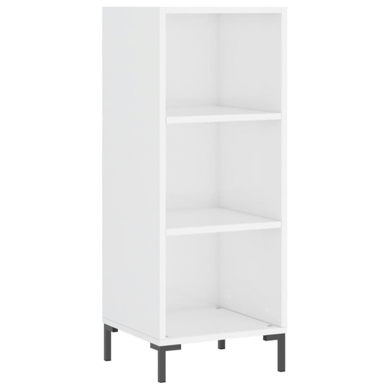 Highboard Hochglanz-Weiß 34,5x34x180 cm Holzwerkstoff