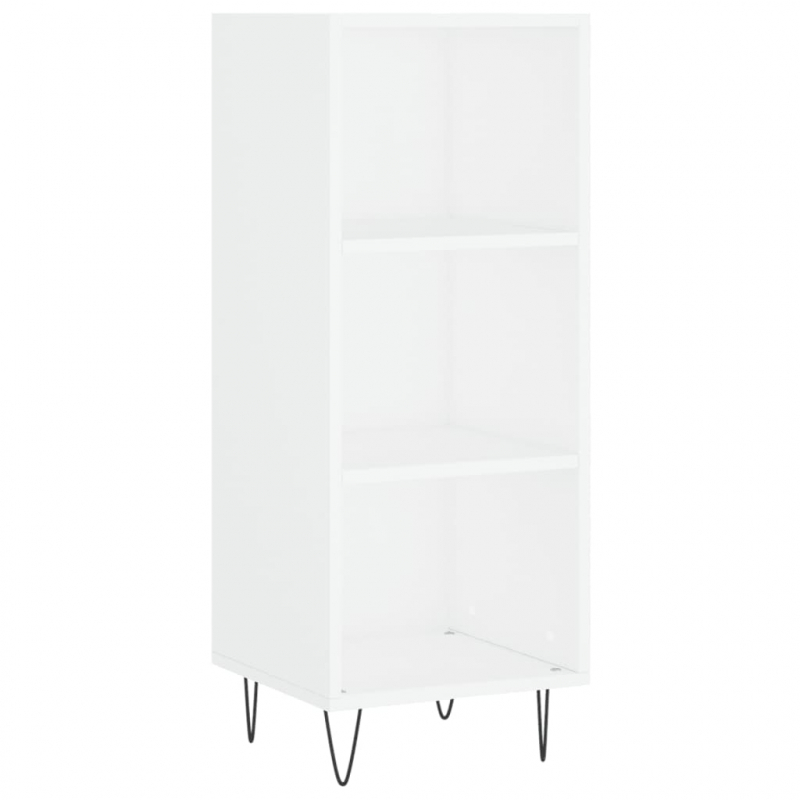 Highboard Weiß 34,5x34x180 cm Holzwerkstoff