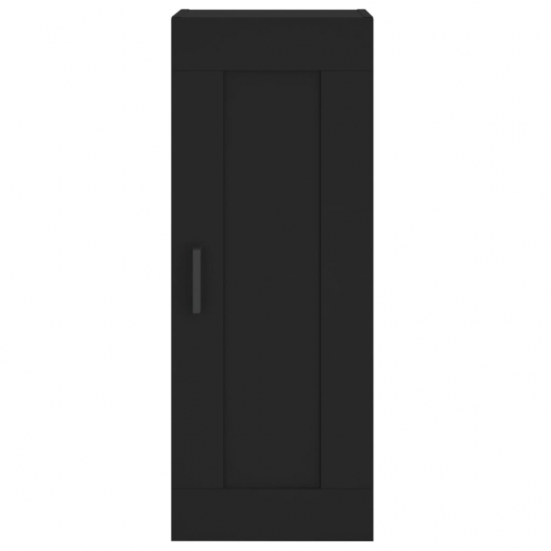 Highboard Schwarz 34,5x34x180 cm Holzwerkstoff