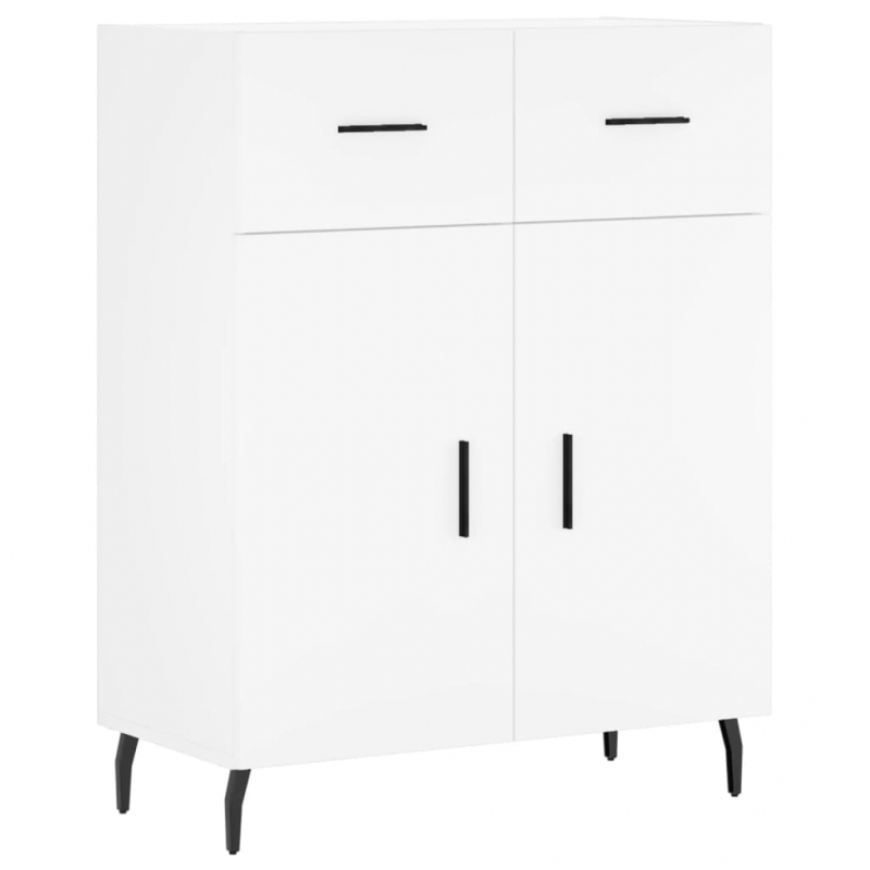 Highboard Weiß 69,5x34x180 cm Holzwerkstoff