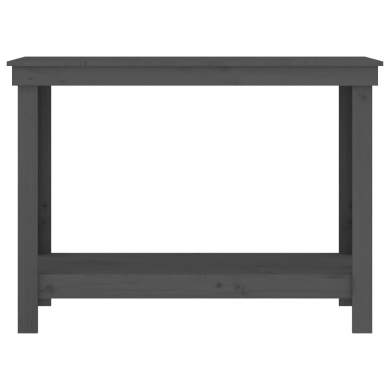 Werkbank Grau 110x50x80 cm Massivholz Kiefer