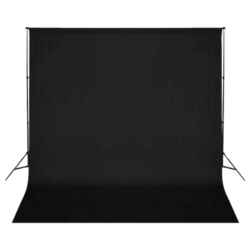 Fotostudio-Set mit Leuchten, Hintergrund und Reflektor