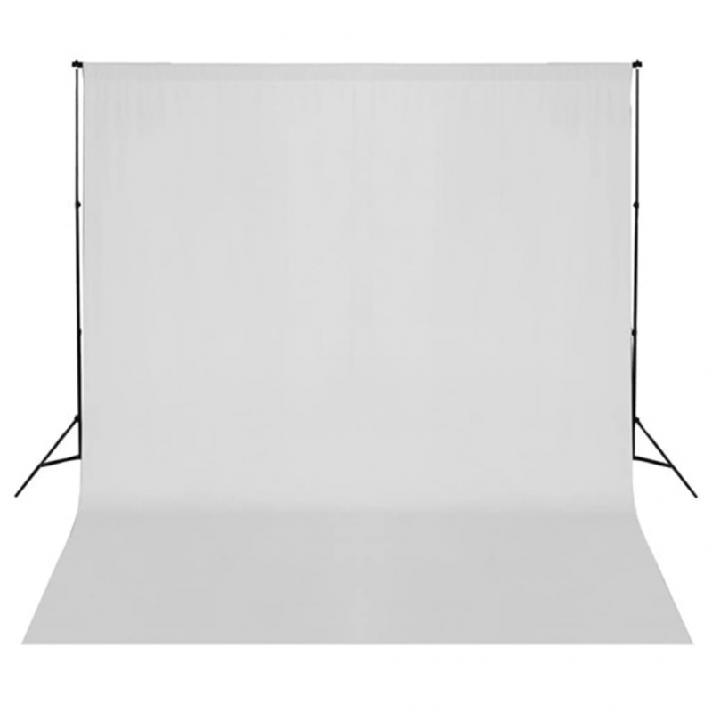 Fotostudio-Set mit Leuchten, Hintergrund und Reflektor