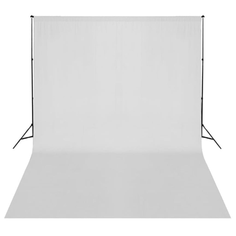 Fotostudio-Set mit Leuchten, Hintergrund und Reflektor