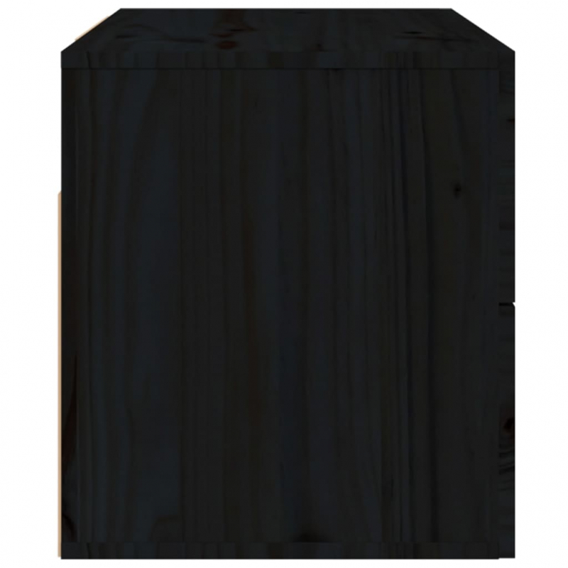 Wand-Nachttisch Schwarz 50x36x40 cm