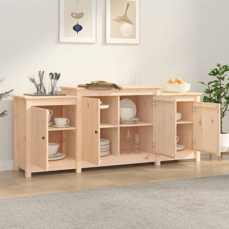 Sideboard 164x37x68 cm Massivholz Kiefer