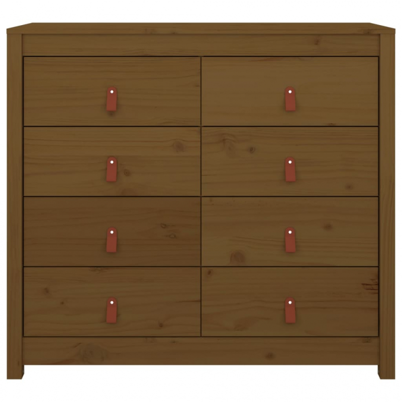 Beistellschrank Honigbraun 100x40x90 cm Massivholz Kiefer