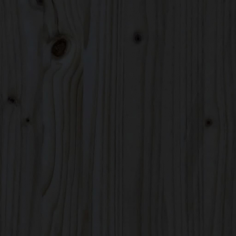 Flurbank Schwarz 110x40x60 cm Massivholz Kiefer