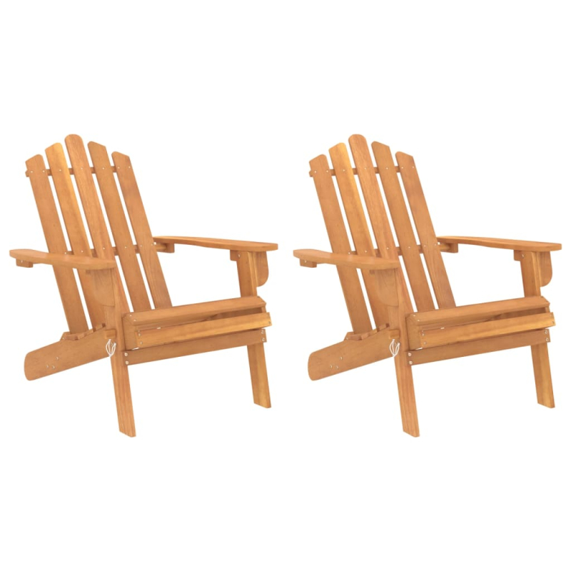 Adirondack-Gartenstühle 2 Stk. Massivholz Akazie