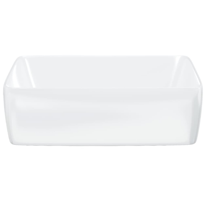 Waschbecken Weiß 48x37x13 cm Keramik Rechteckig
