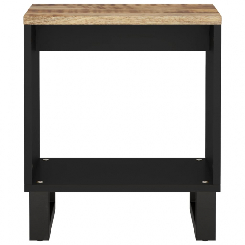 Couchtisch 40x31x46 cm Massivholz Mango & Holzwerkstoff