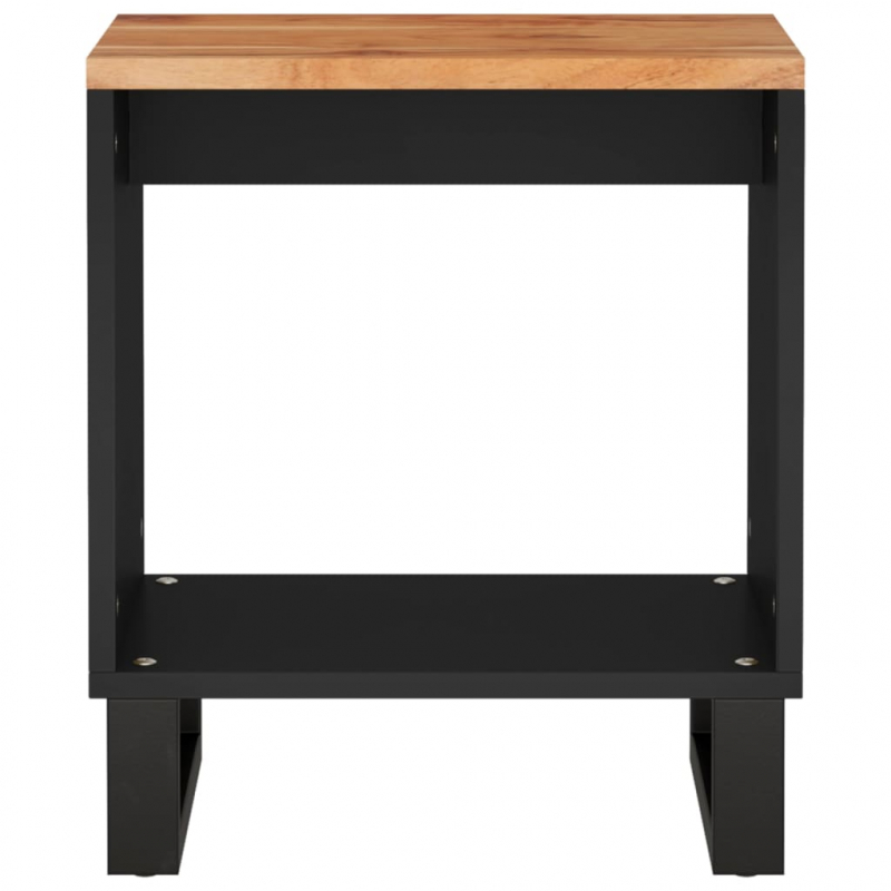 Couchtisch 40x31x46 cm Massivholz Akazie & Holzwerkstoff