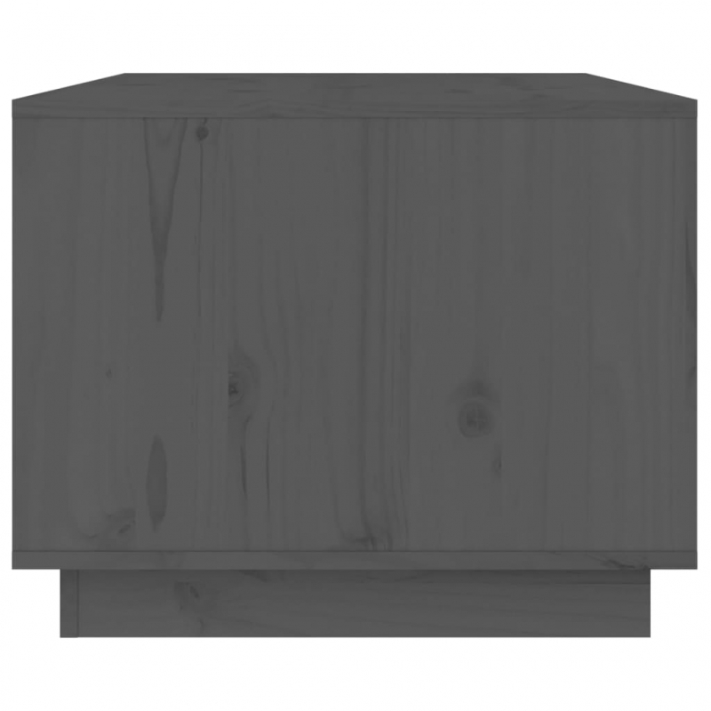 Couchtisch Grau 80x50x40 cm Massivholz Kiefer