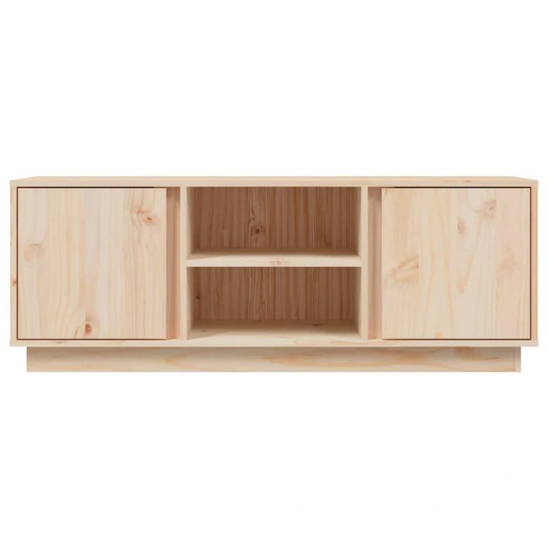TV-Schrank 110x35x40,5 cm Massivholz Kiefer