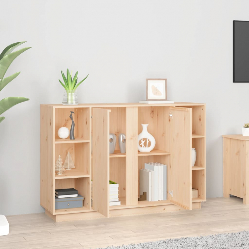 Sideboard 120x35x80 cm Massivholz Kiefer