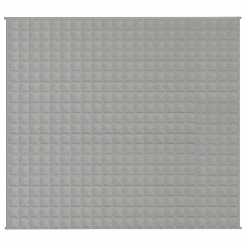 Gewichtsdecke Grau 200x225 cm 13 kg Stoff