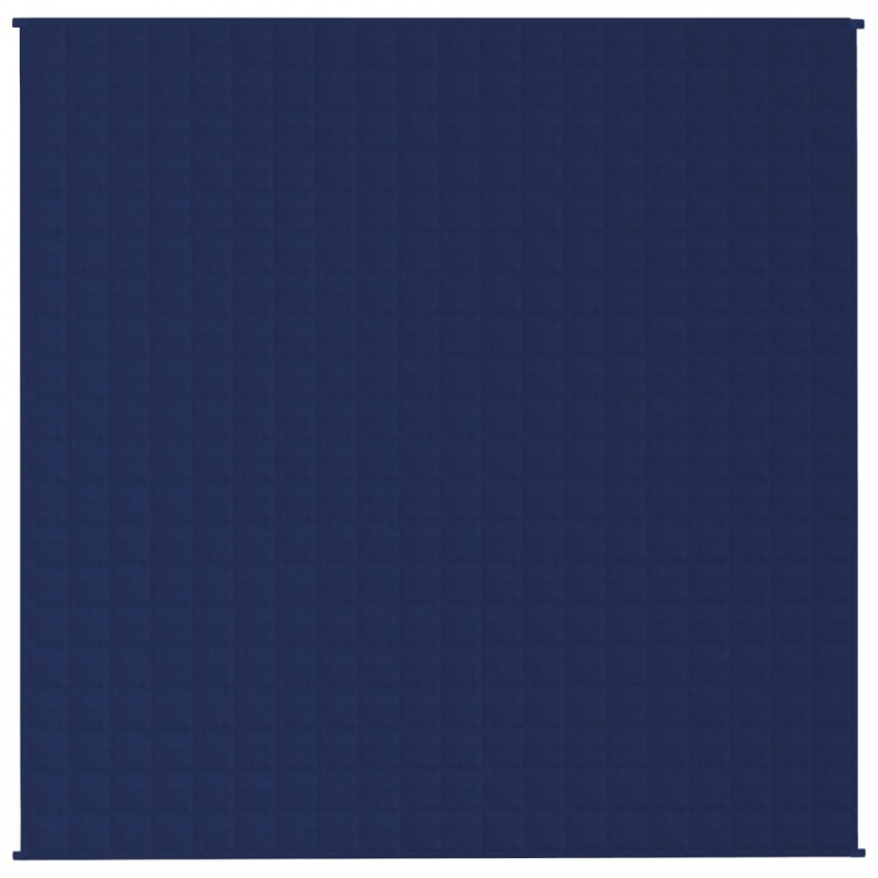 Gewichtsdecke Blau 200x200 cm 13 kg Stoff