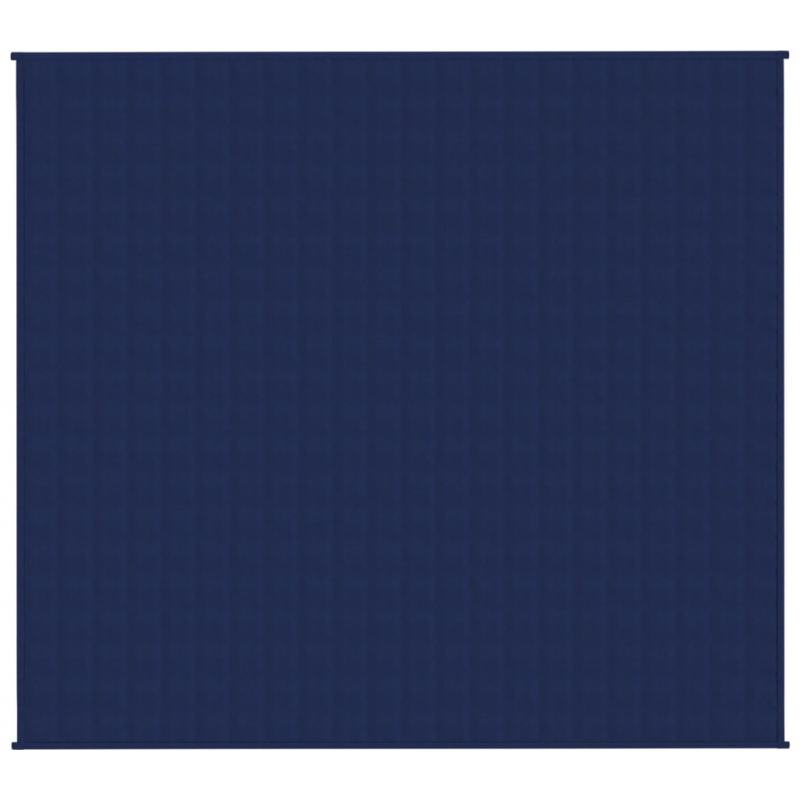Gewichtsdecke Blau 200x225 cm 13 kg Stoff