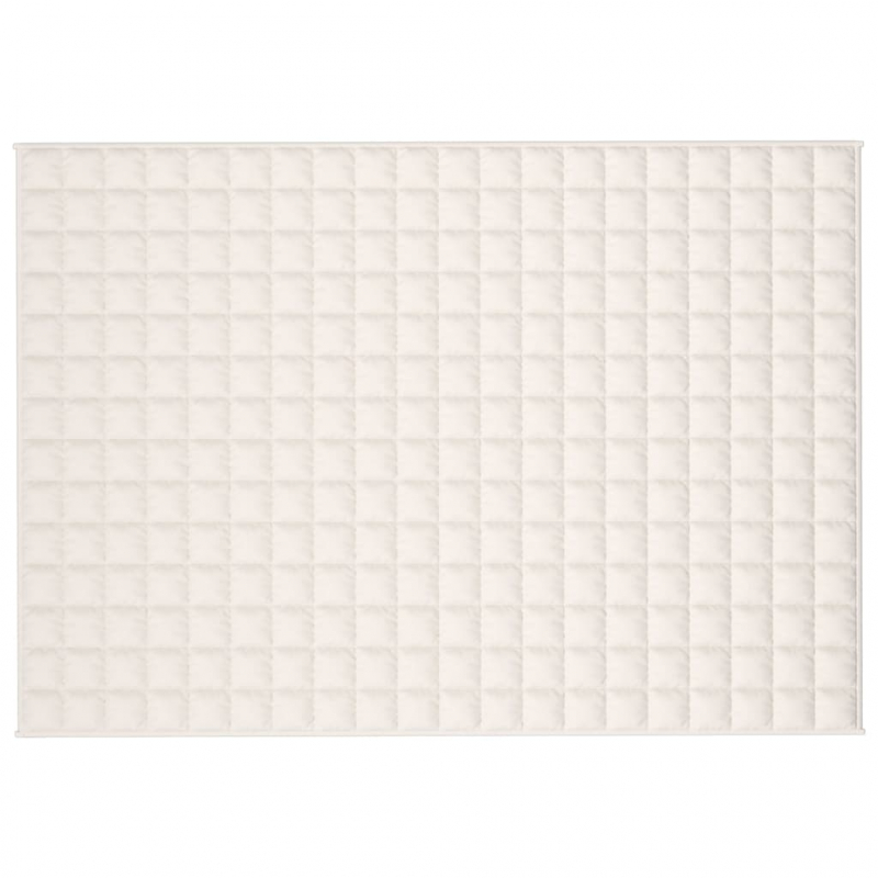 Gewichtsdecke Hellcreme 138x200 cm 10 kg Stoff