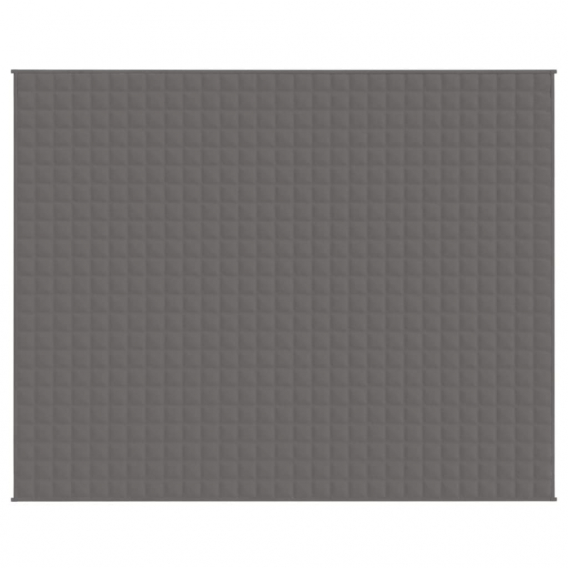 Gewichtsdecke Grau 235x290 cm 15 kg Stoff