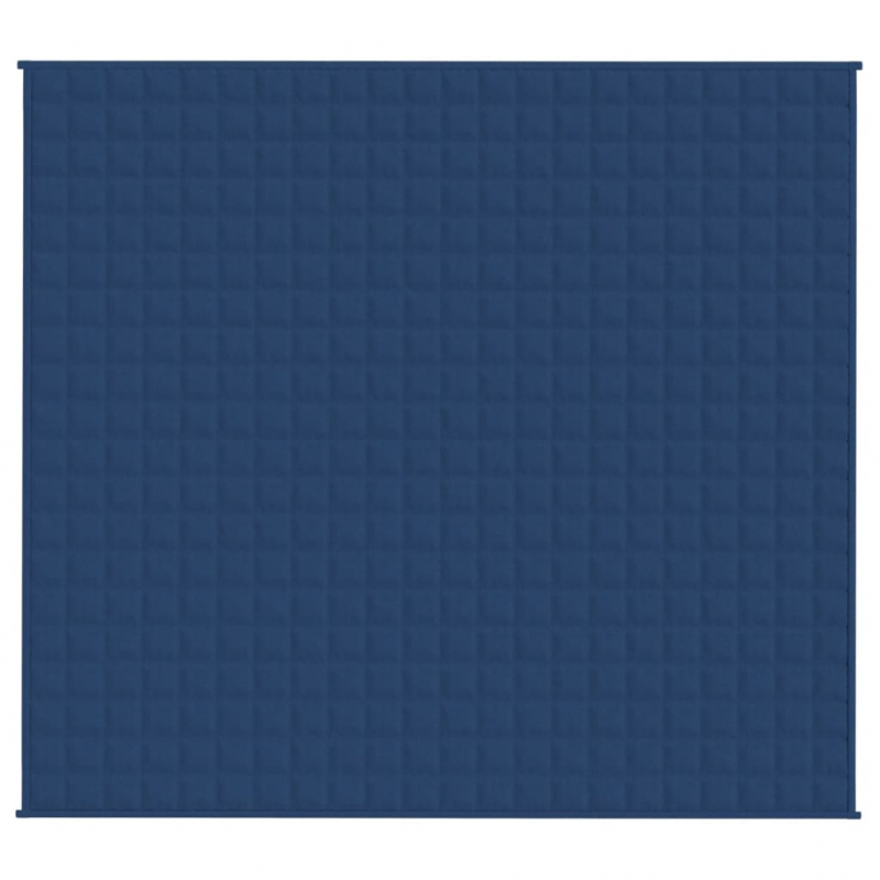 Gewichtsdecke Blau 200x225 cm 9 kg Stoff