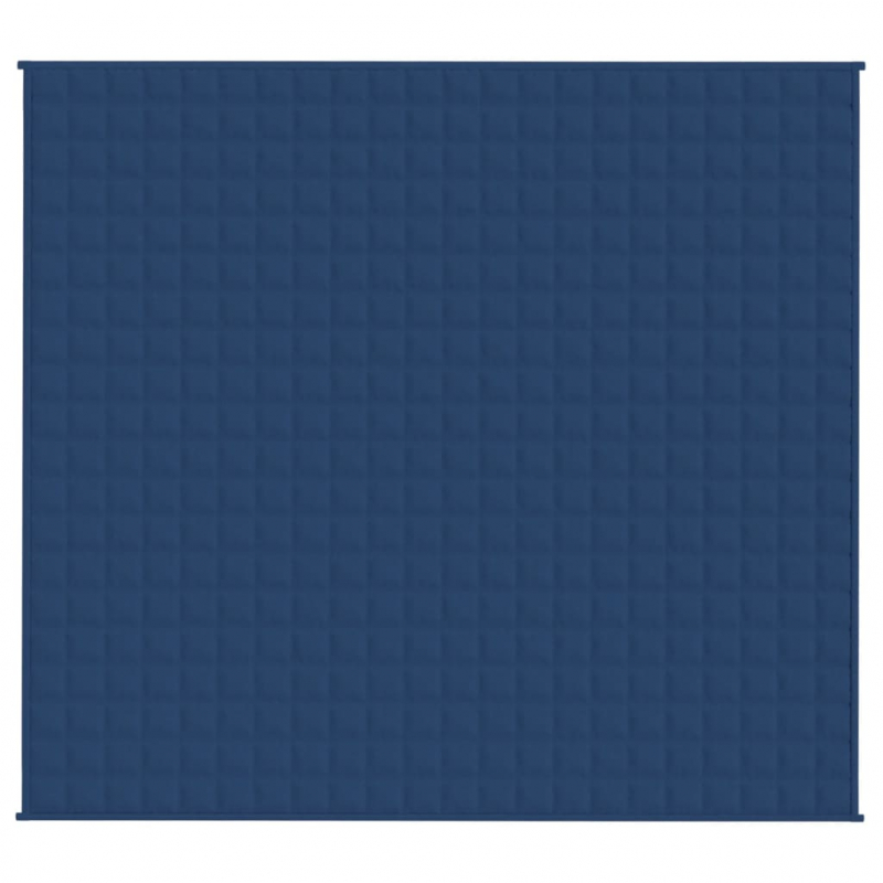 Gewichtsdecke Blau 200x225 cm 13 kg Stoff