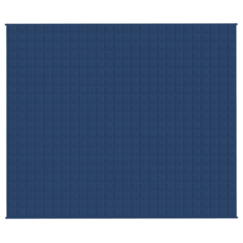 Gewichtsdecke Blau 220x260 cm 15 kg Stoff