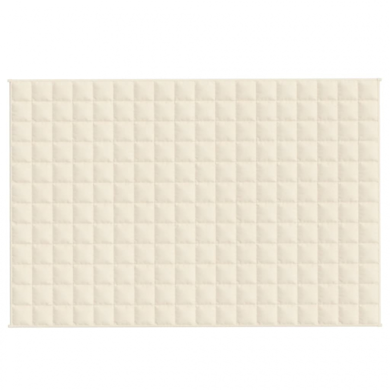 Gewichtsdecke Hellcreme 120x180 cm 9 kg Stoff