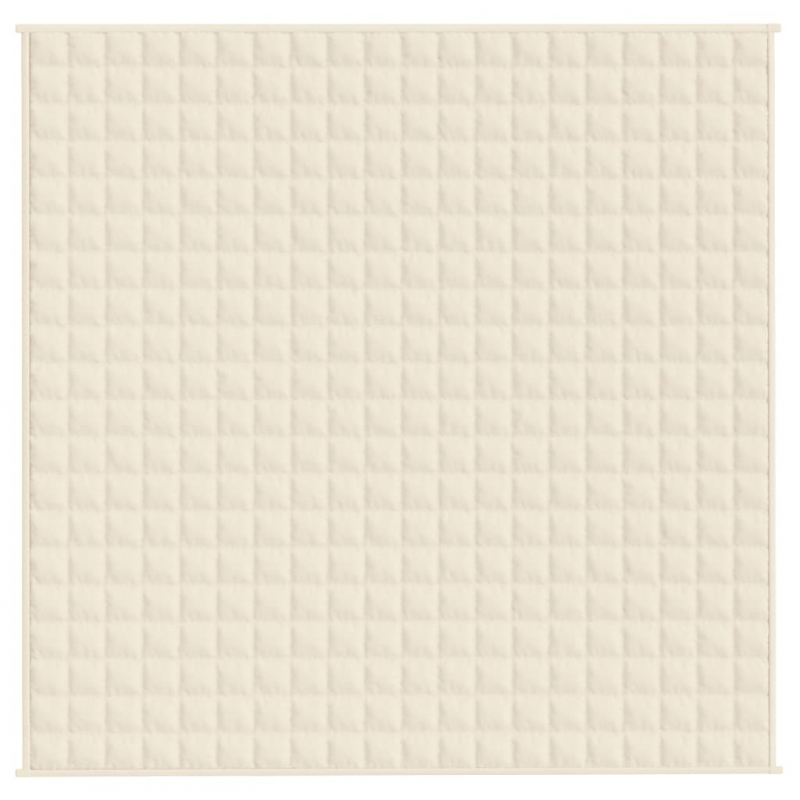 Gewichtsdecke Hellcreme 200x200 cm 9 kg Stoff