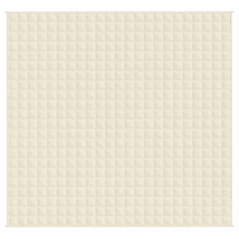 Gewichtsdecke Hellcreme 220x235 cm 15 kg Stoff