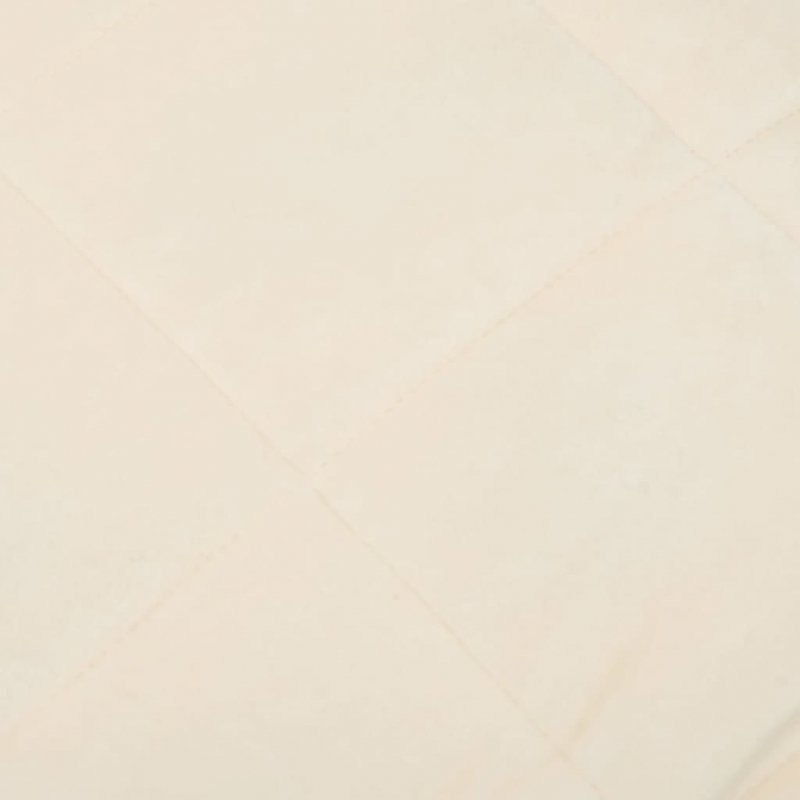 Gewichtsdecke Hellcreme 220x260 cm 15 kg Stoff