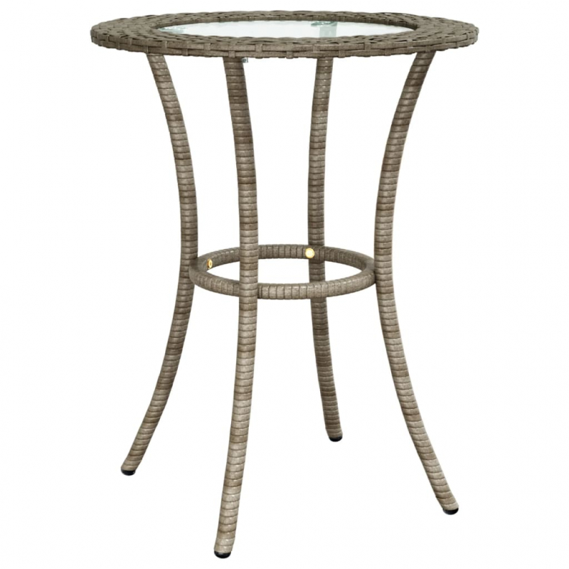 2-tlg. Sofagarnitur in L-Form mit Kissen Grau Poly Rattan