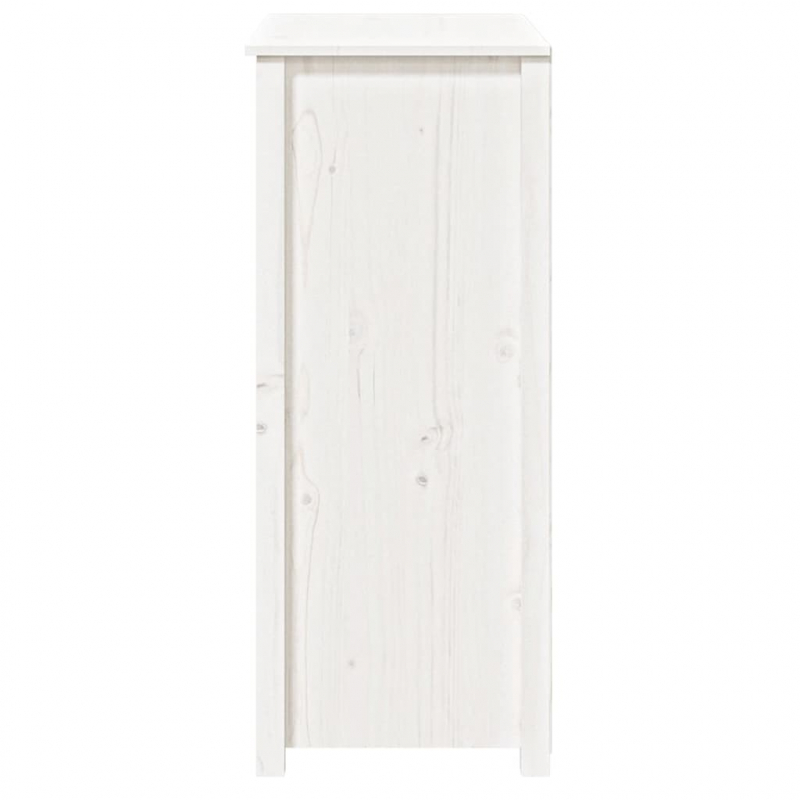 Highboard Weiß 83x41,5x100 cm Massivholz Kiefer