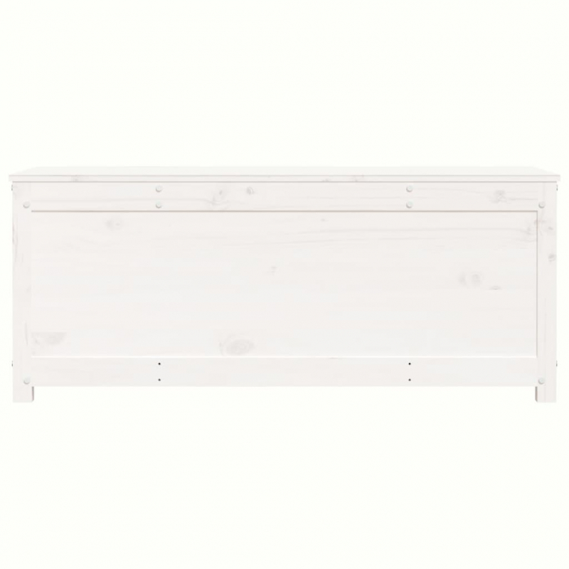 Truhe Weiß 110x50x45,5 cm Massivholz Kiefer