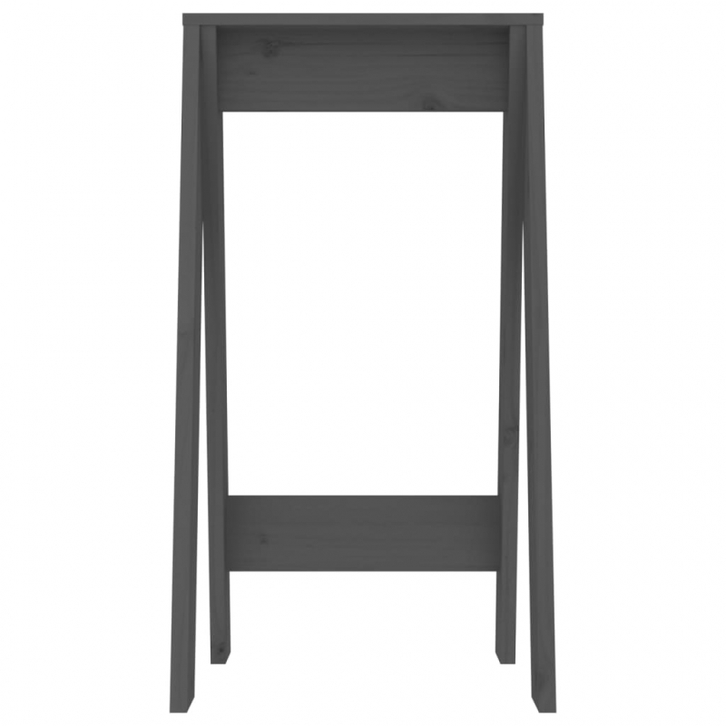 Hocker 2 Stk. Grau 40x40x75 cm Massivholz Kiefer