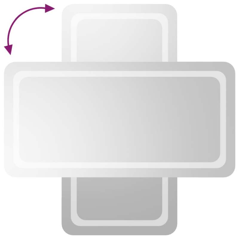 LED-Badspiegel 50x100 cm