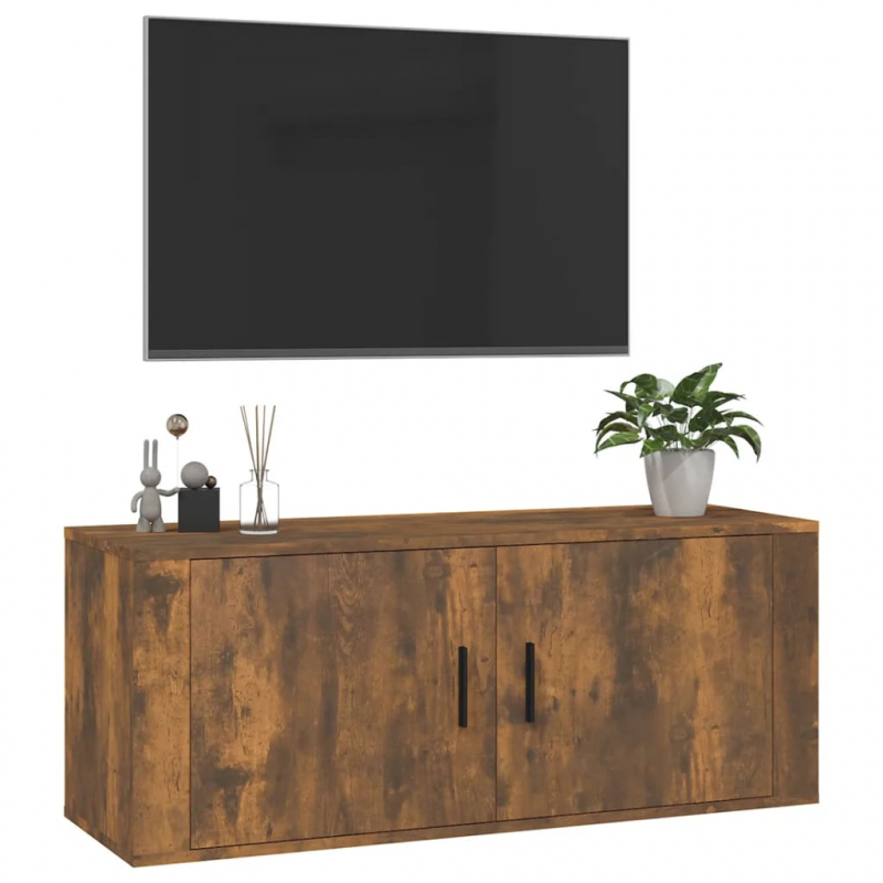 TV-Wandschrank Räuchereiche 100x34,5x40 cm
