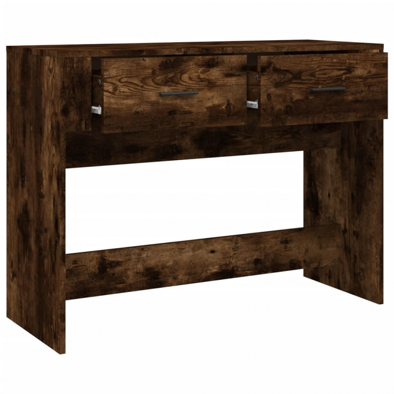 Konsolentisch Räuchereiche 100x39x75 cm Holzwerkstoff
