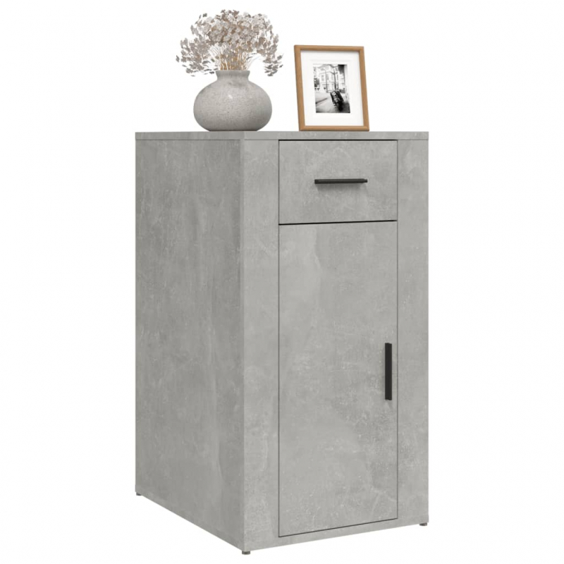 Büroschrank Betongrau 40x49x75 cm Holzwerkstoff