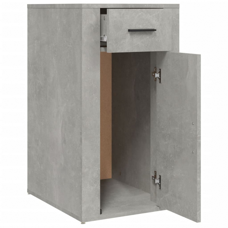 Büroschrank Betongrau 40x49x75 cm Holzwerkstoff