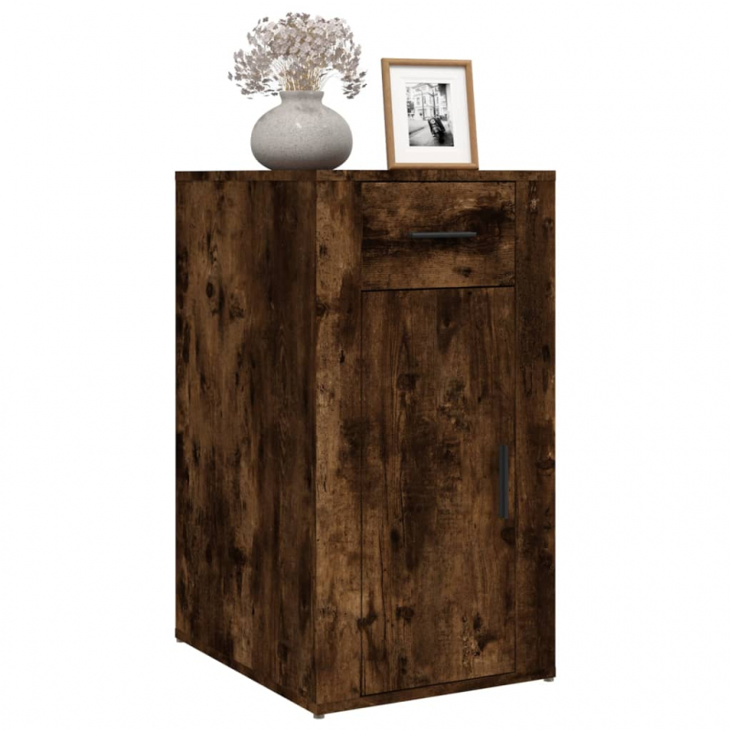 Büroschrank Räuchereiche 40x49x75 cm Holzwerkstoff